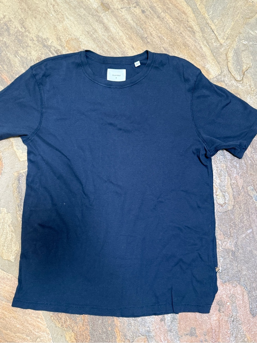 End of summer SALE -Billy Reid Navy Short Sleeve Crew Neck Tee size Medium